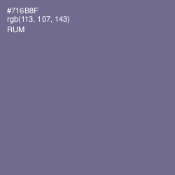 #716B8F - Rum Color Image