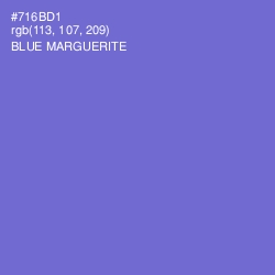 #716BD1 - Blue Marguerite Color Image