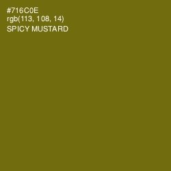 #716C0E - Spicy Mustard Color Image