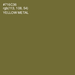 #716C36 - Yellow Metal Color Image