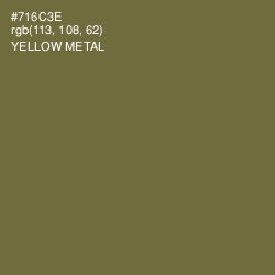 #716C3E - Yellow Metal Color Image