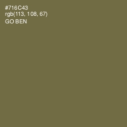 #716C43 - Go Ben Color Image