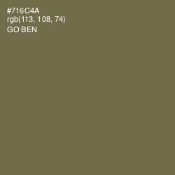 #716C4A - Go Ben Color Image