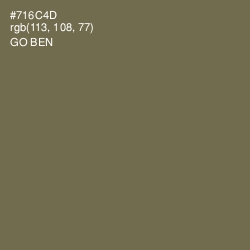 #716C4D - Go Ben Color Image