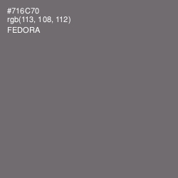 #716C70 - Fedora Color Image