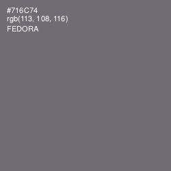 #716C74 - Fedora Color Image
