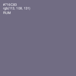 #716C83 - Rum Color Image