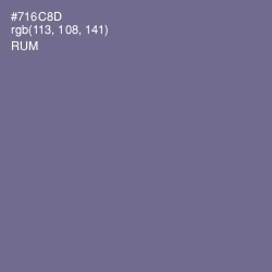 #716C8D - Rum Color Image