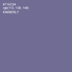 #716C94 - Kimberly Color Image