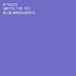 #716CC5 - Blue Marguerite Color Image