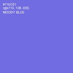 #716CE1 - Moody Blue Color Image