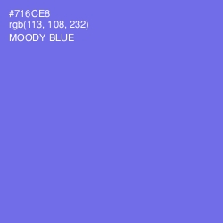 #716CE8 - Moody Blue Color Image