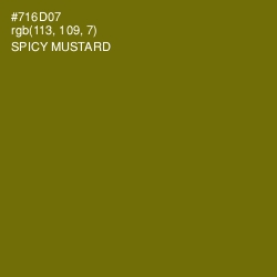 #716D07 - Spicy Mustard Color Image