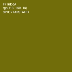 #716D0A - Spicy Mustard Color Image