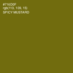 #716D0F - Spicy Mustard Color Image