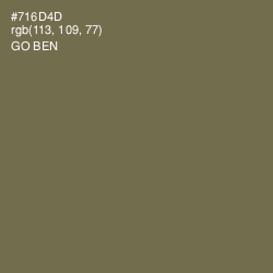 #716D4D - Go Ben Color Image