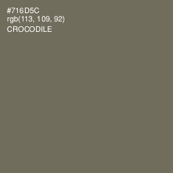 #716D5C - Crocodile Color Image