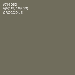 #716D5D - Crocodile Color Image