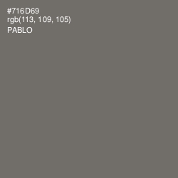 #716D69 - Pablo Color Image