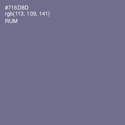 #716D8D - Rum Color Image