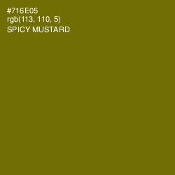 #716E05 - Spicy Mustard Color Image