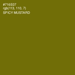 #716E07 - Spicy Mustard Color Image