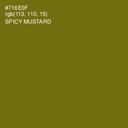 #716E0F - Spicy Mustard Color Image