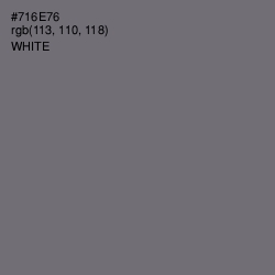 #716E76 - Fedora Color Image