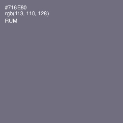 #716E80 - Rum Color Image