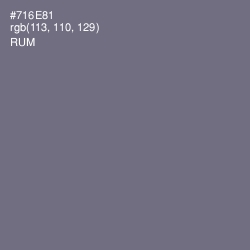 #716E81 - Rum Color Image