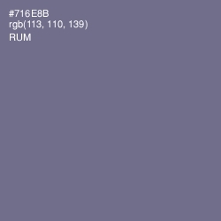 #716E8B - Rum Color Image