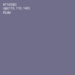 #716E8C - Rum Color Image