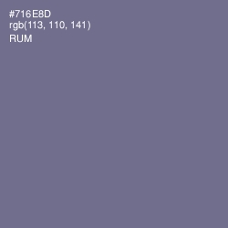 #716E8D - Rum Color Image