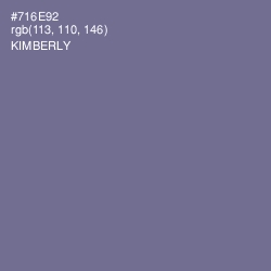 #716E92 - Kimberly Color Image