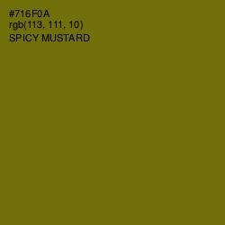 #716F0A - Spicy Mustard Color Image