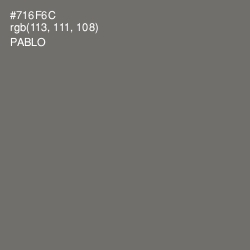 #716F6C - Pablo Color Image