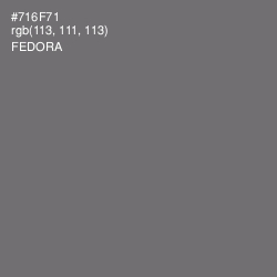 #716F71 - Fedora Color Image