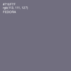 #716F7F - Fedora Color Image