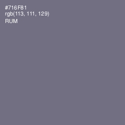 #716F81 - Rum Color Image