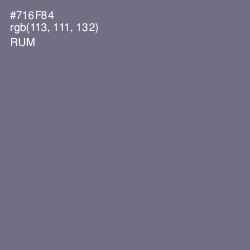 #716F84 - Rum Color Image