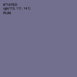 #716F8D - Rum Color Image