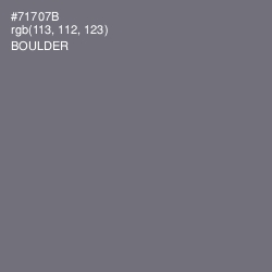 #71707B - Boulder Color Image