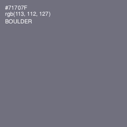 #71707F - Boulder Color Image