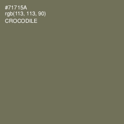 #71715A - Crocodile Color Image