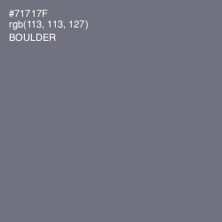 #71717F - Boulder Color Image