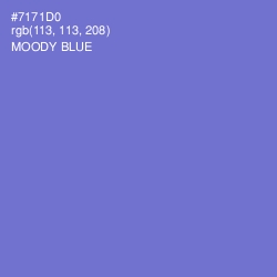 #7171D0 - Moody Blue Color Image