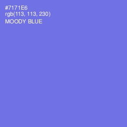 #7171E6 - Moody Blue Color Image