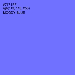 #7171FF - Moody Blue Color Image