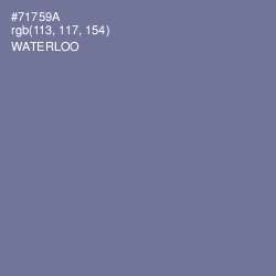 #71759A - Waterloo  Color Image