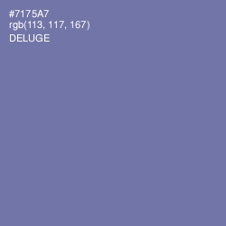 #7175A7 - Deluge Color Image